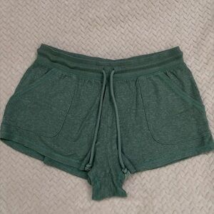 Aeropostale Green Drawstring Lounge Shorts